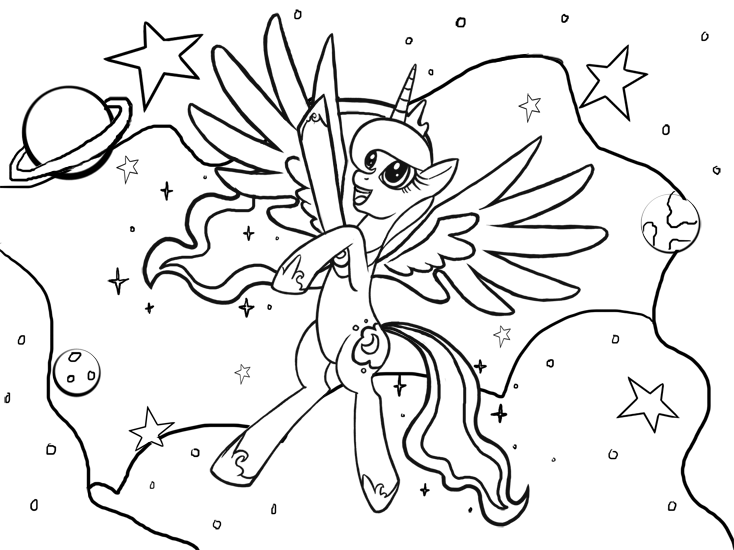 92 Princess Luna Coloring Pages Printable 16