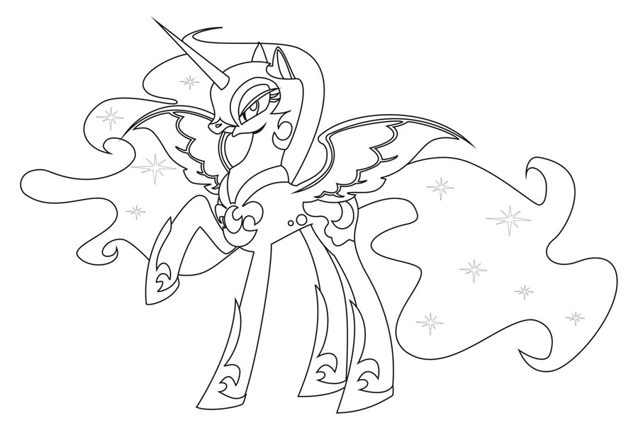 92 Princess Luna Coloring Pages Printable 20