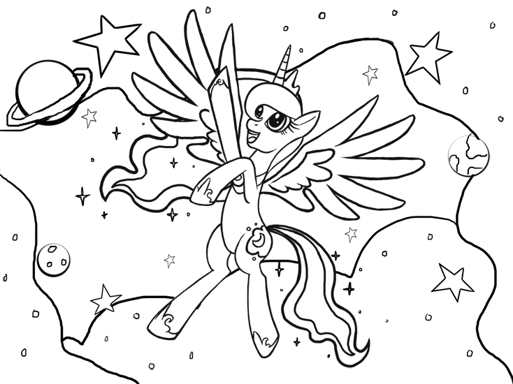 92 Princess Luna Coloring Pages Printable 23