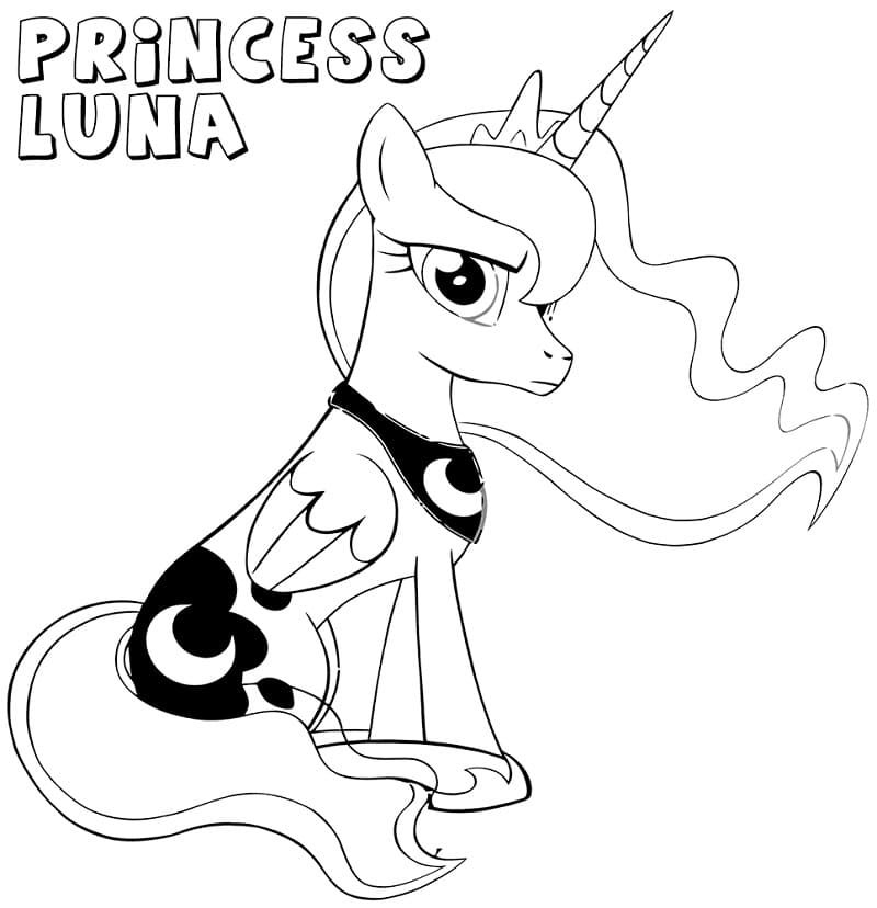 92 Princess Luna Coloring Pages Printable 24