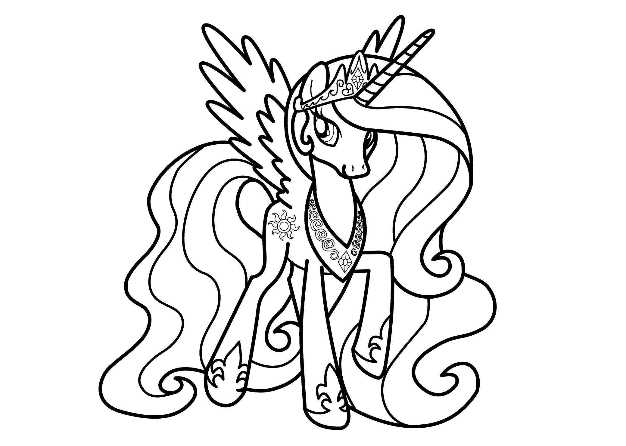 92 Princess Luna Coloring Pages Printable 3