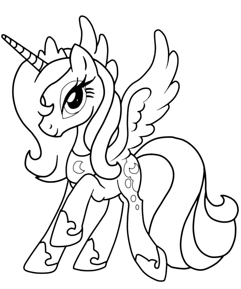 92 Princess Luna Coloring Pages Printable 44