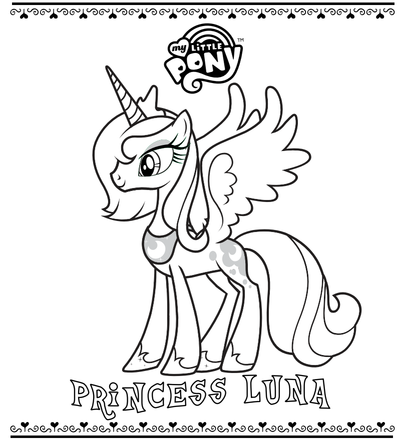 92 Princess Luna Coloring Pages Printable 8