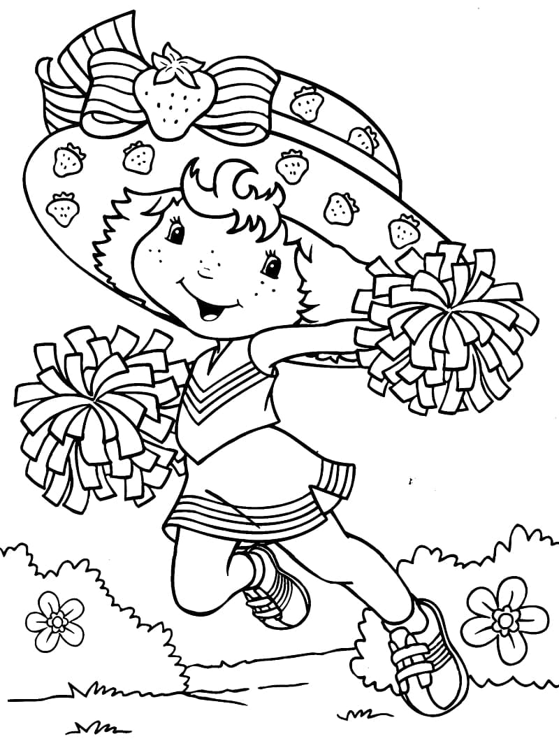 Adorable Strawberry Shortcake Coloring Pages Printable 10