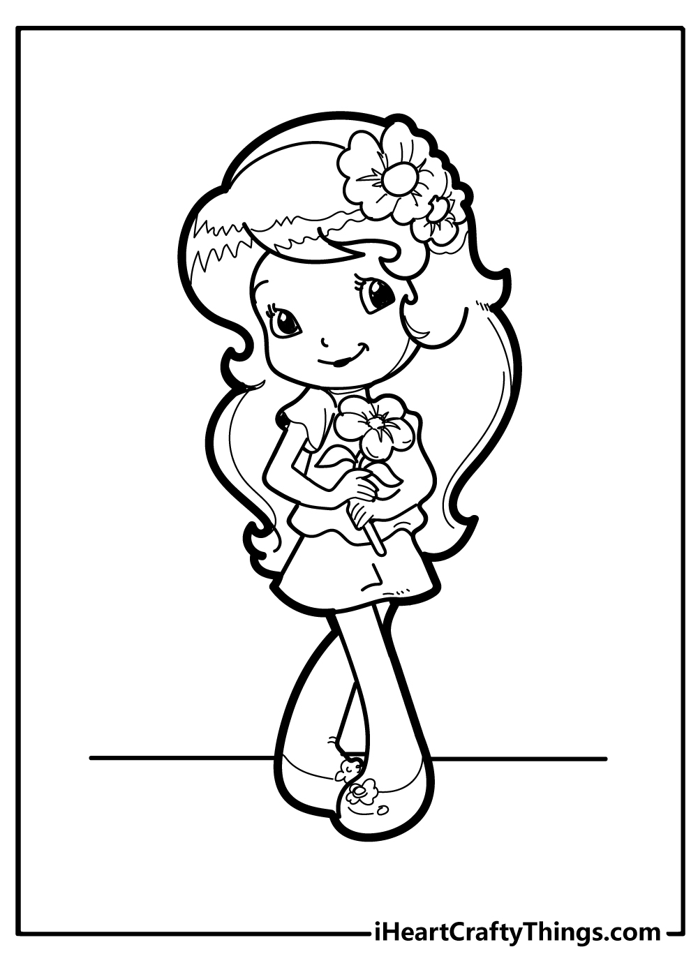 Adorable Strawberry Shortcake Coloring Pages Printable 15