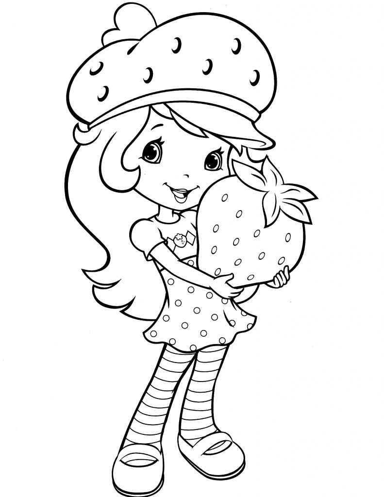 Adorable Strawberry Shortcake Coloring Pages Printable 18