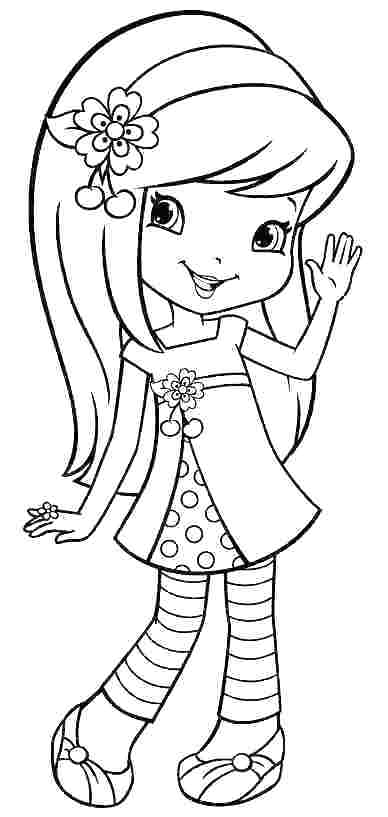 Adorable Strawberry Shortcake Coloring Pages Printable 20