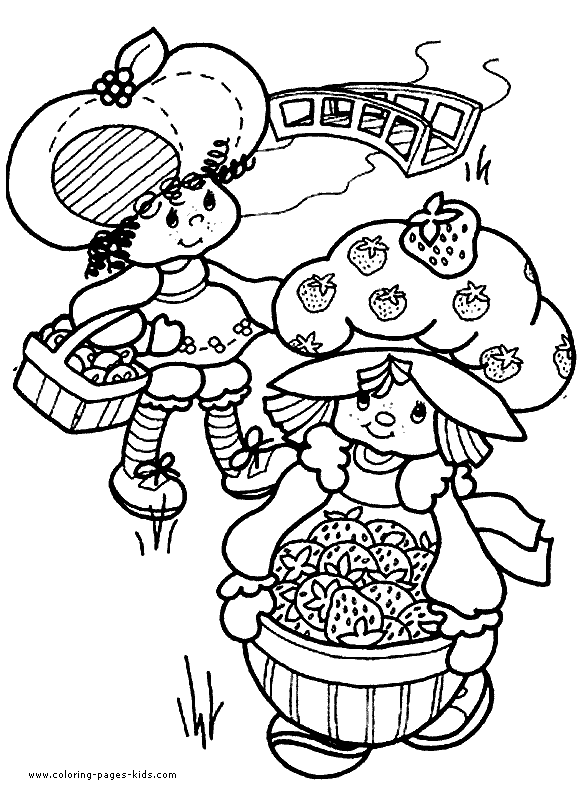 Adorable Strawberry Shortcake Coloring Pages Printable 22