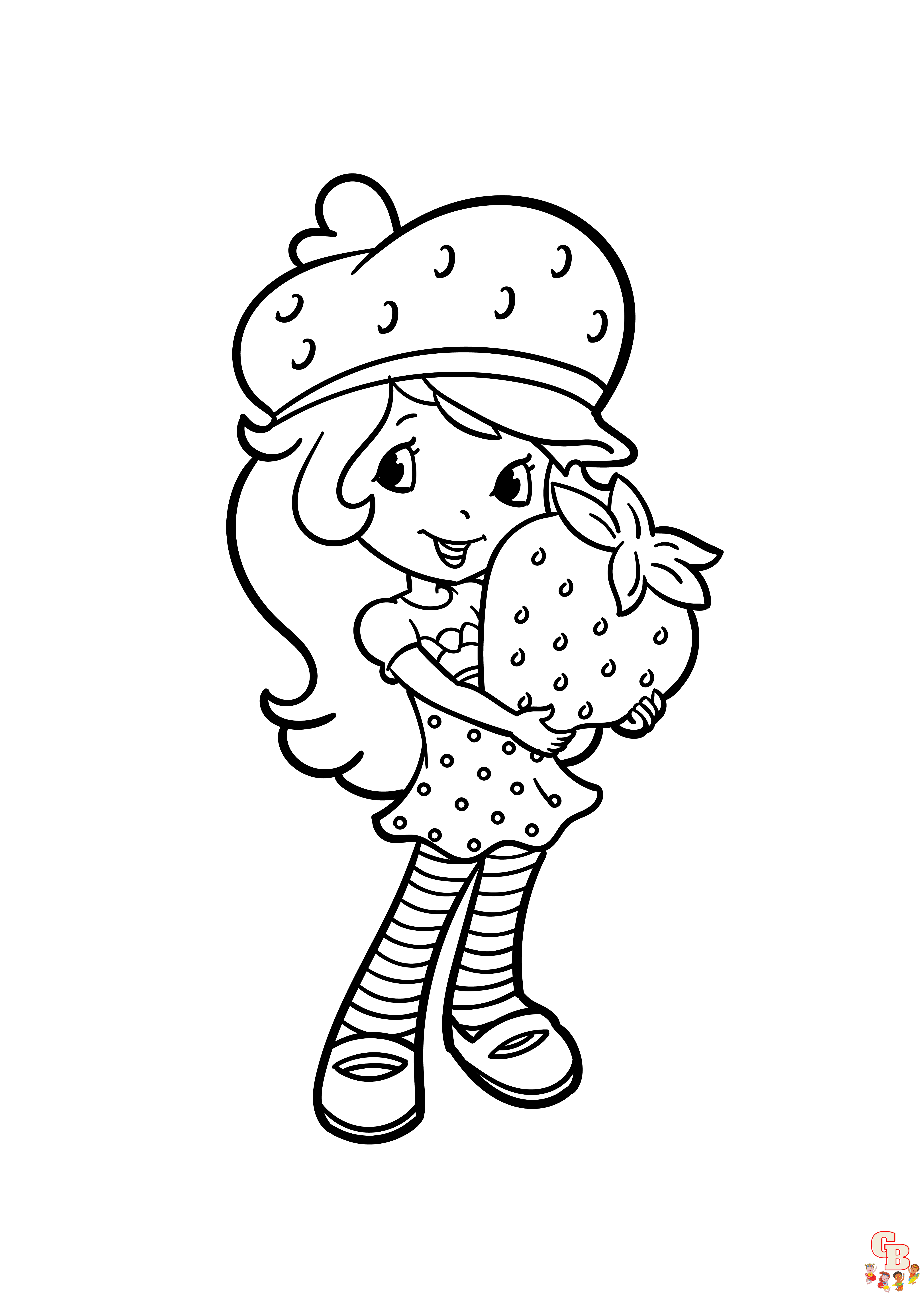 Adorable Strawberry Shortcake Coloring Pages Printable 27