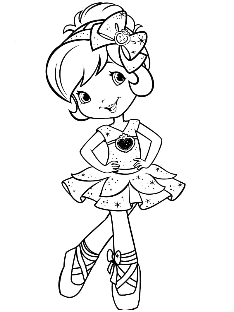 Adorable Strawberry Shortcake Coloring Pages Printable 30