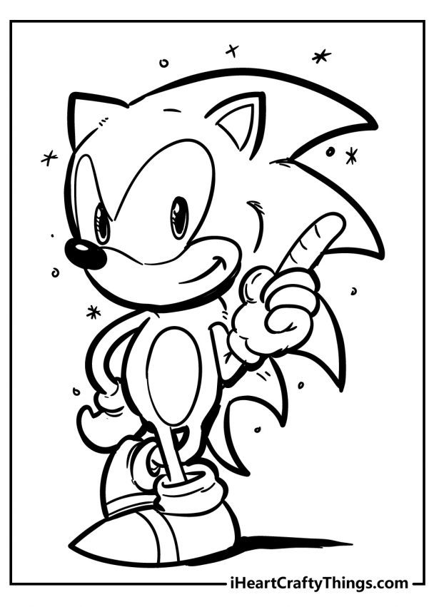 All New Exciting Sonic Coloring Pages Printable 1