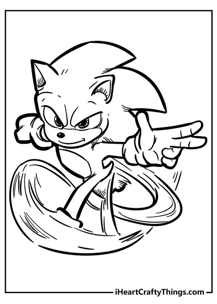 All New Exciting Sonic Coloring Pages Printable 14