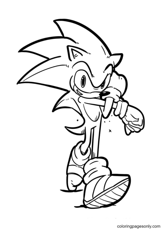 All New Exciting Sonic Coloring Pages Printable 17