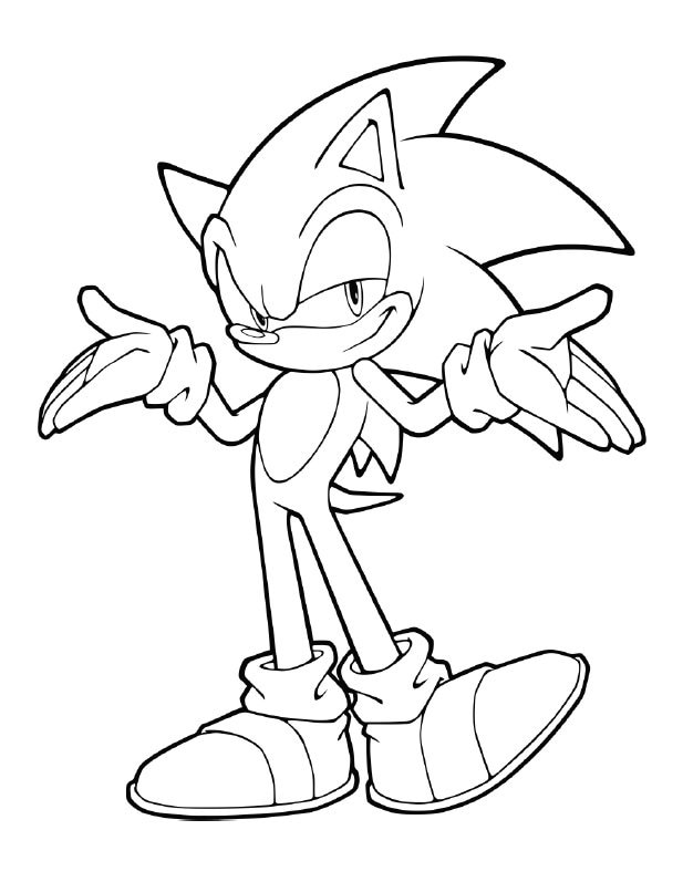 All New Exciting Sonic Coloring Pages Printable 18