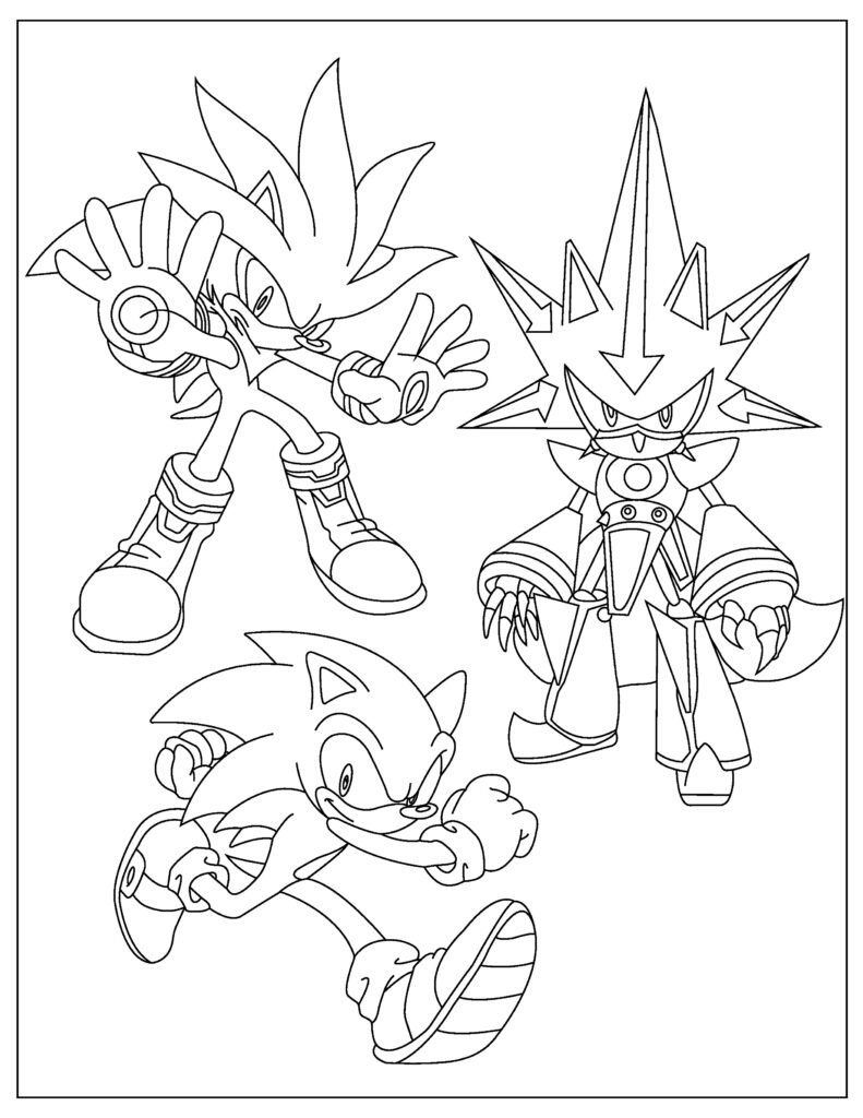 All New Exciting Sonic Coloring Pages Printable 20