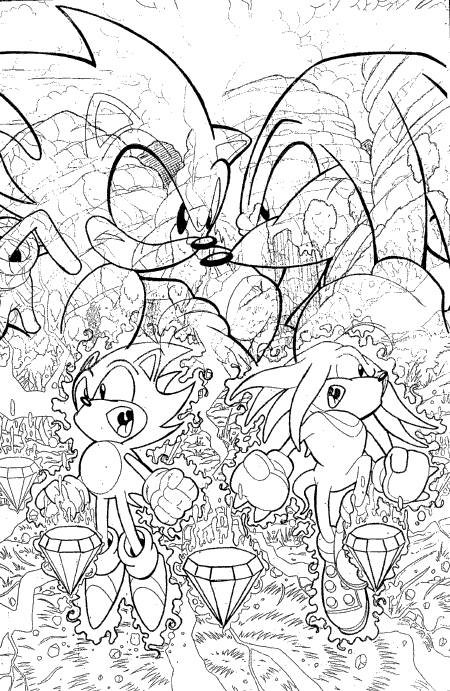 All New Exciting Sonic Coloring Pages Printable 23