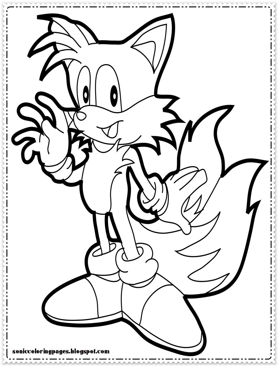 All New Exciting Sonic Coloring Pages Printable 3