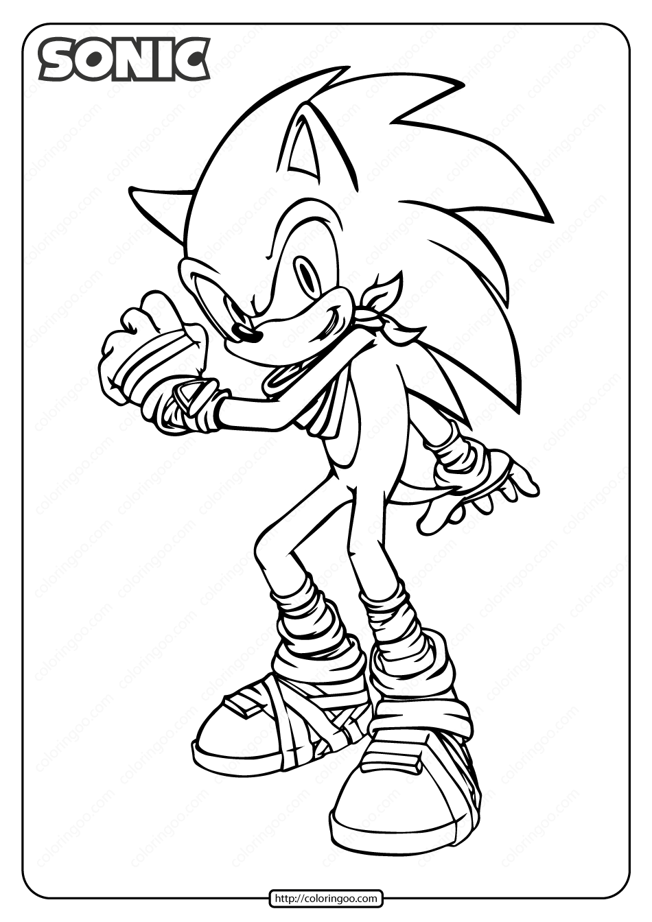 All New Exciting Sonic Coloring Pages Printable 30