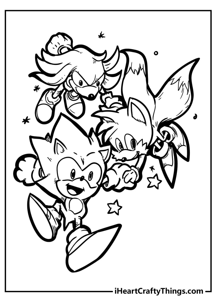 All New Exciting Sonic Coloring Pages Printable 5