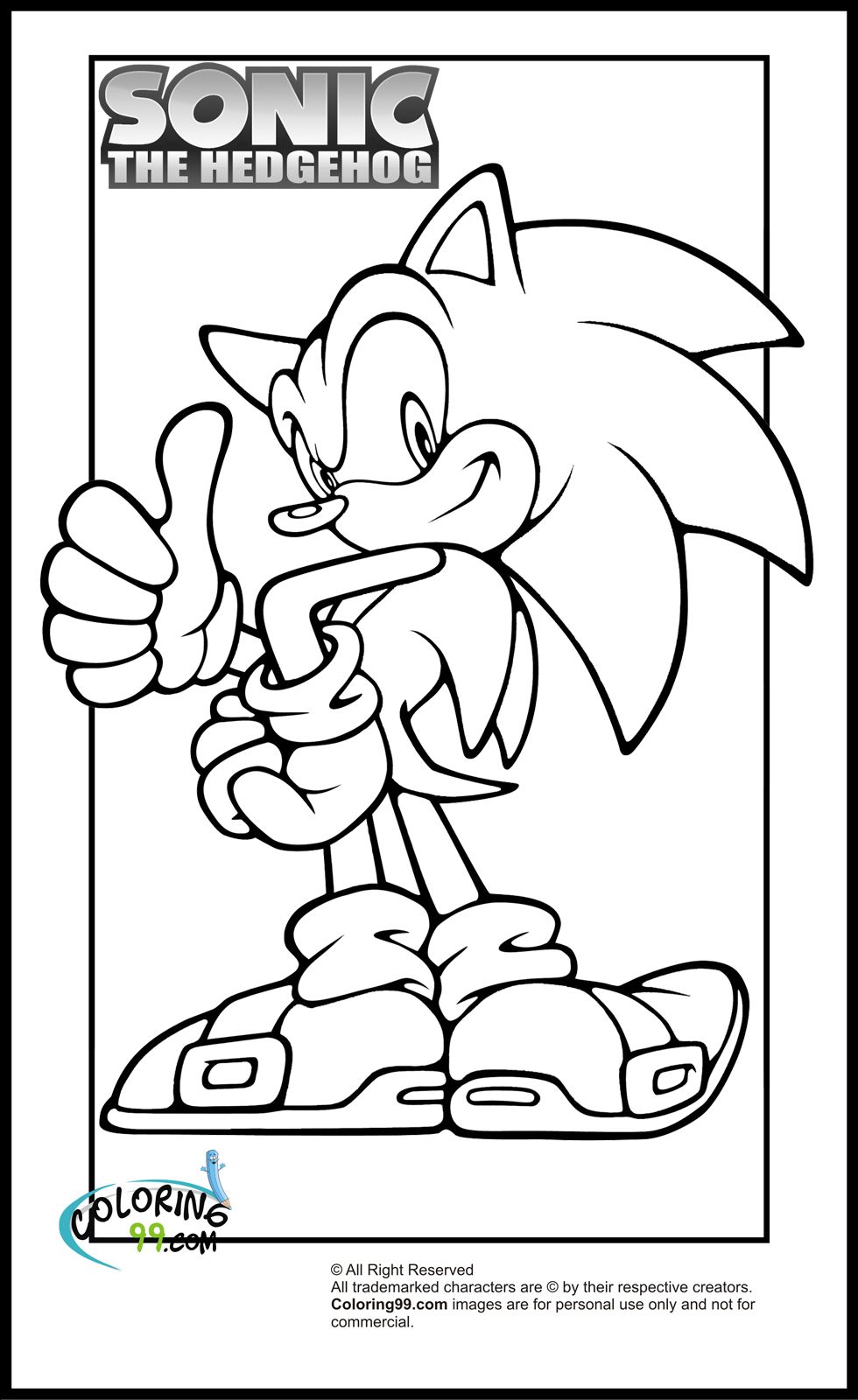 All New Exciting Sonic Coloring Pages Printable 8