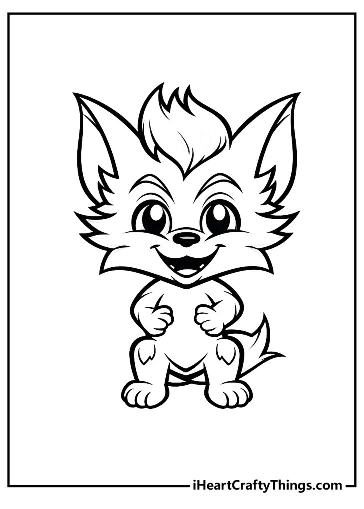 Amazing Werewolf Coloring Pages Printable 12