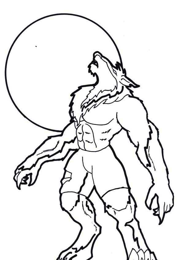 Amazing Werewolf Coloring Pages Printable 30