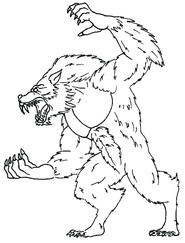 Amazing Werewolf Coloring Pages Printable 6