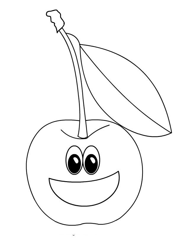 Beautiful Cherry Coloring Pages Printable 13