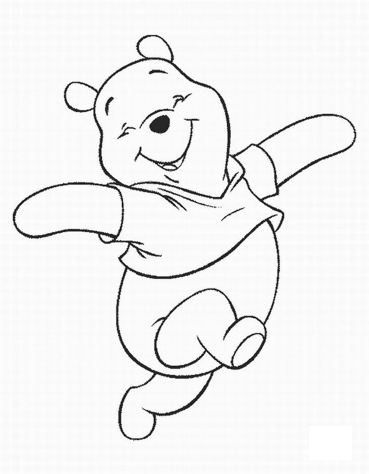 Classic Winnie The Pooh Coloring Pages Printable 12