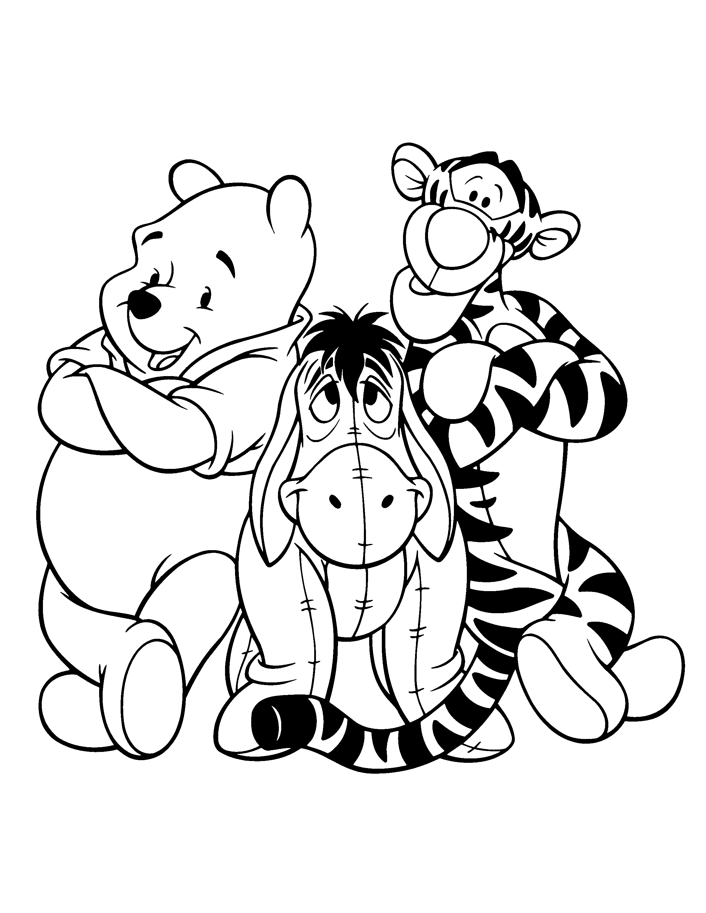 Classic Winnie The Pooh Coloring Pages Printable 14