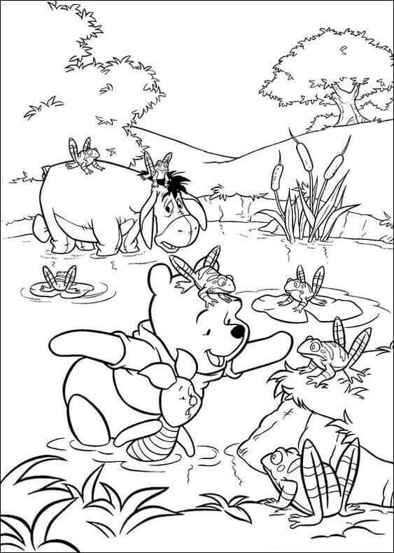 Classic Winnie The Pooh Coloring Pages Printable 18