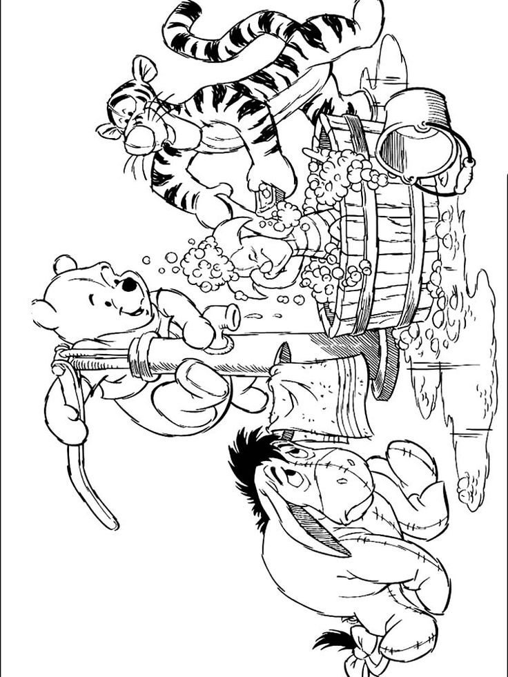 Classic Winnie The Pooh Coloring Pages Printable 23