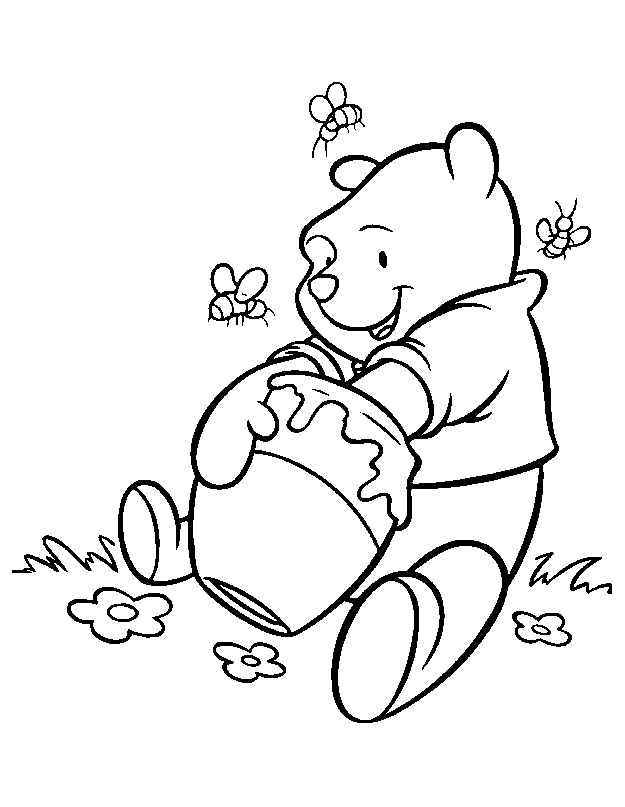 Classic Winnie The Pooh Coloring Pages Printable 25