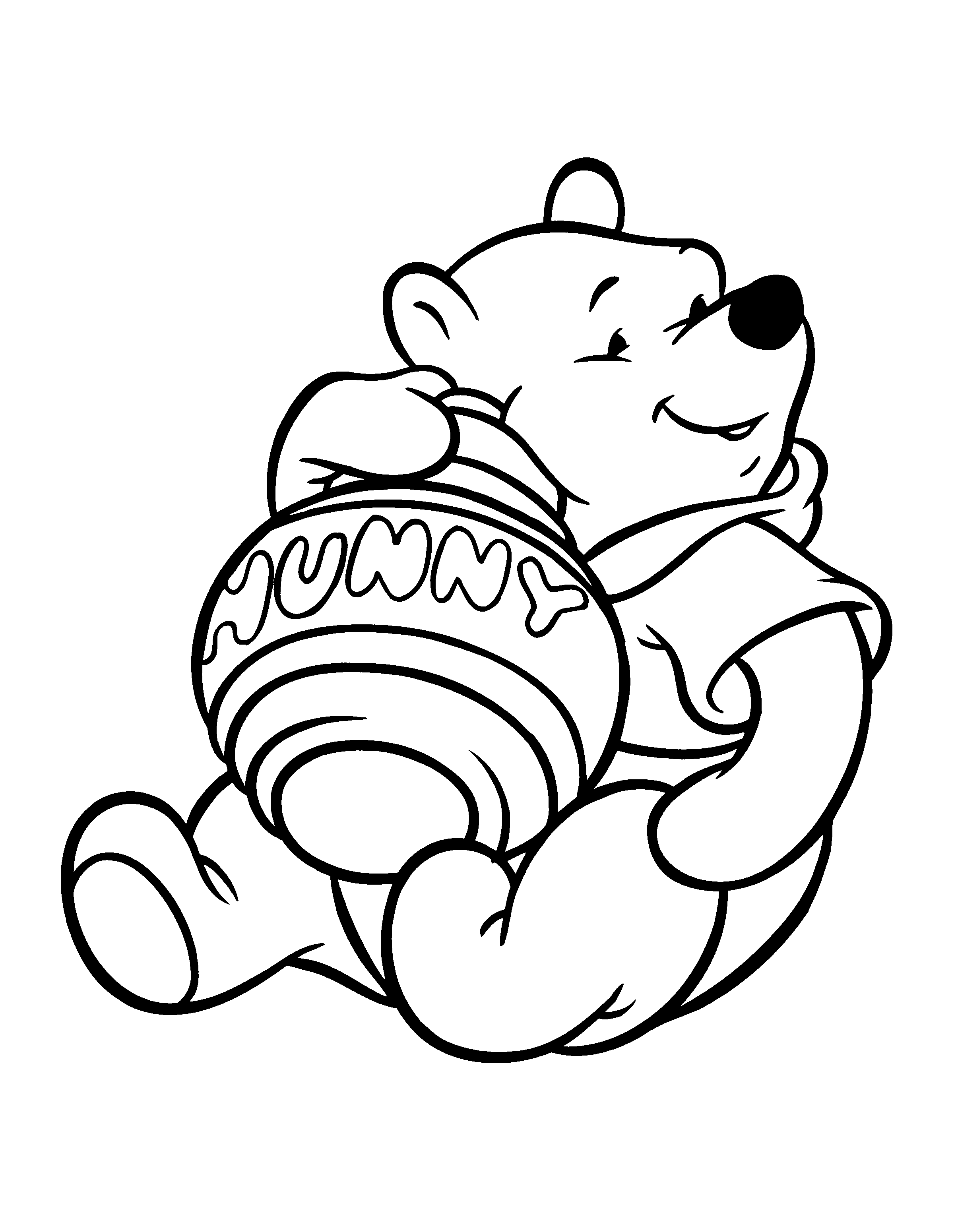 Classic Winnie The Pooh Coloring Pages Printable 27