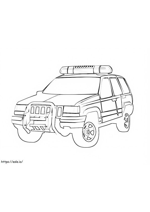 Exciting Police Car Coloring Pages Printable 10