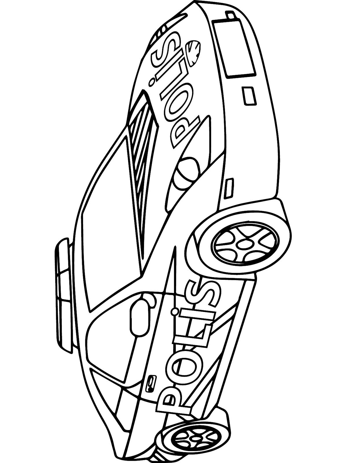 Exciting Police Car Coloring Pages Printable 26