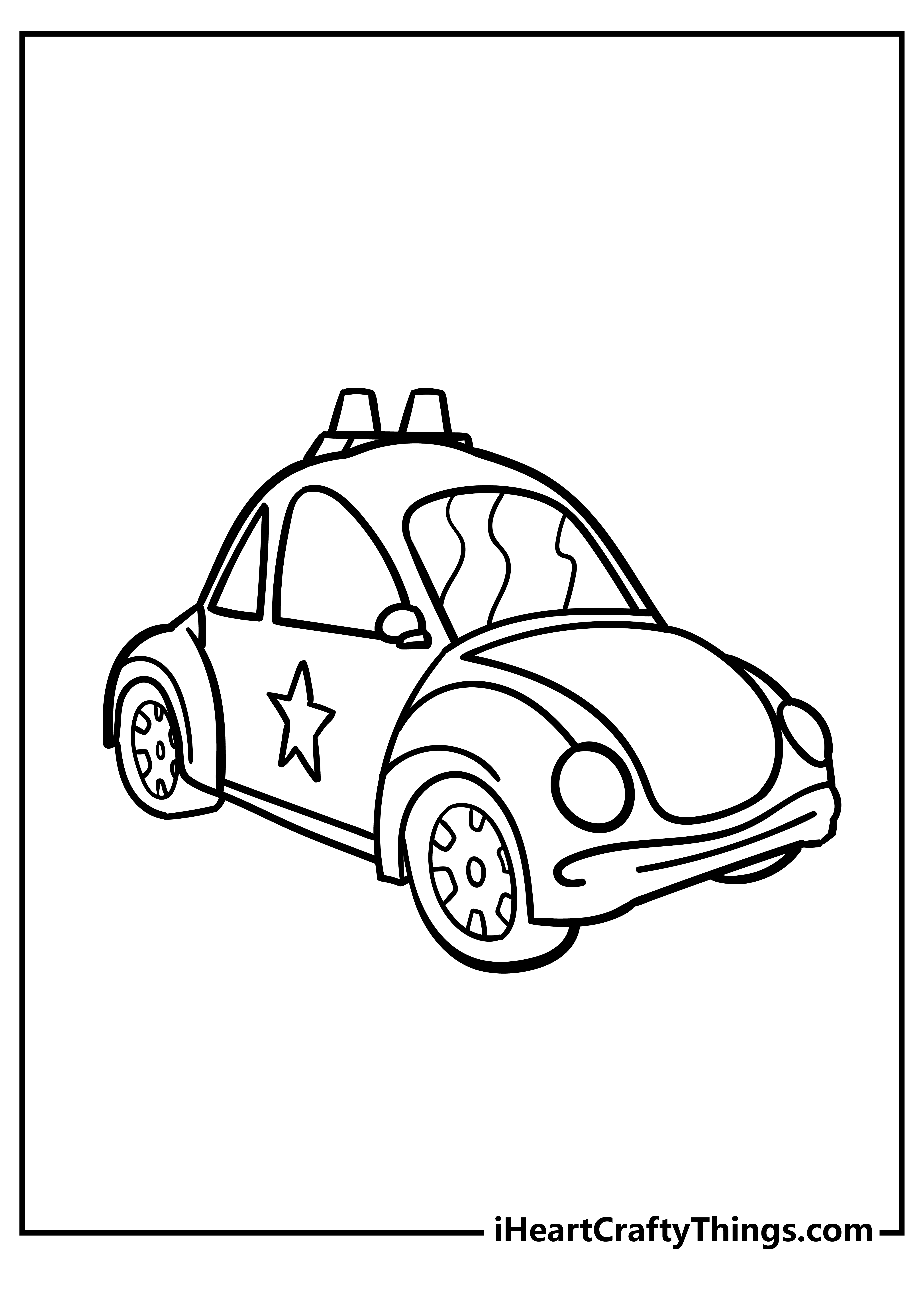 Exciting Police Car Coloring Pages Printable 27