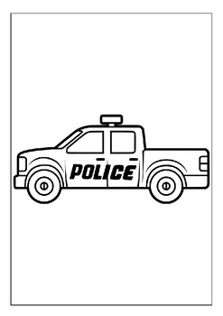 Exciting Police Car Coloring Pages Printable 28