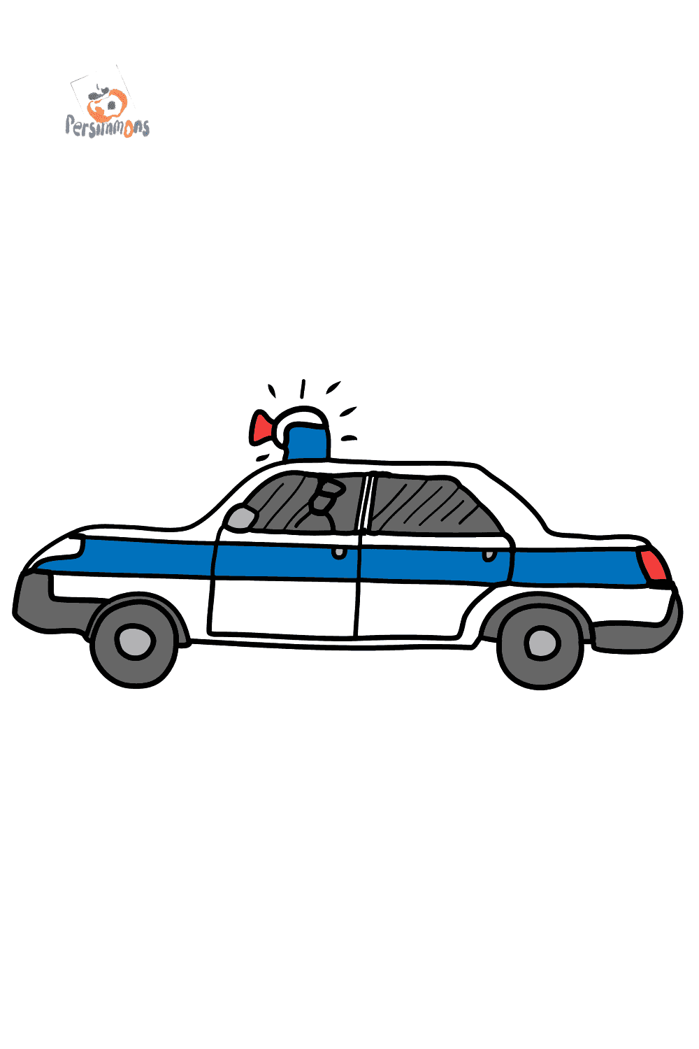 Exciting Police Car Coloring Pages Printable 32