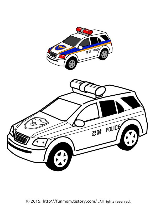 Exciting Police Car Coloring Pages Printable 35