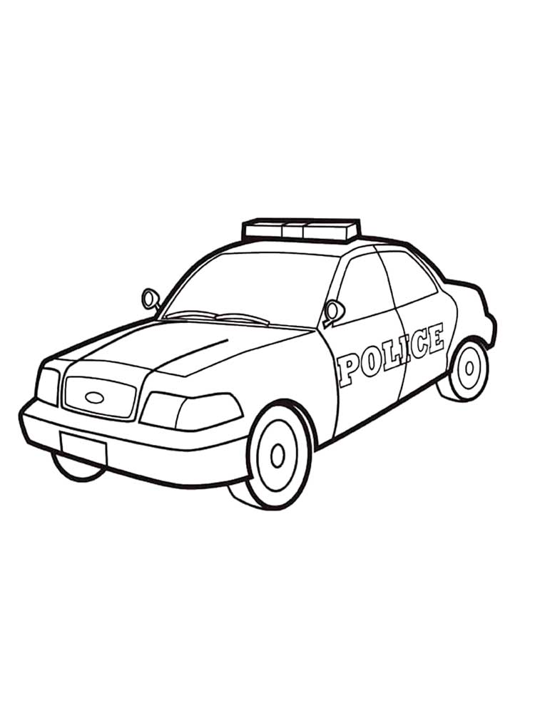 Exciting Police Car Coloring Pages Printable 5