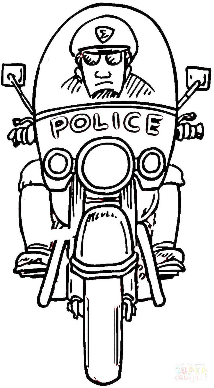 Exciting Police Car Coloring Pages Printable 6