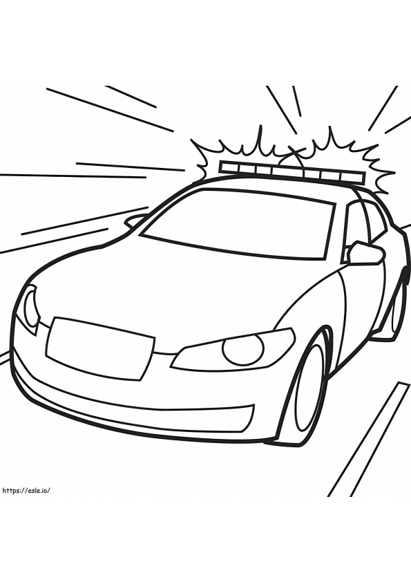 Exciting Police Car Coloring Pages Printable 9