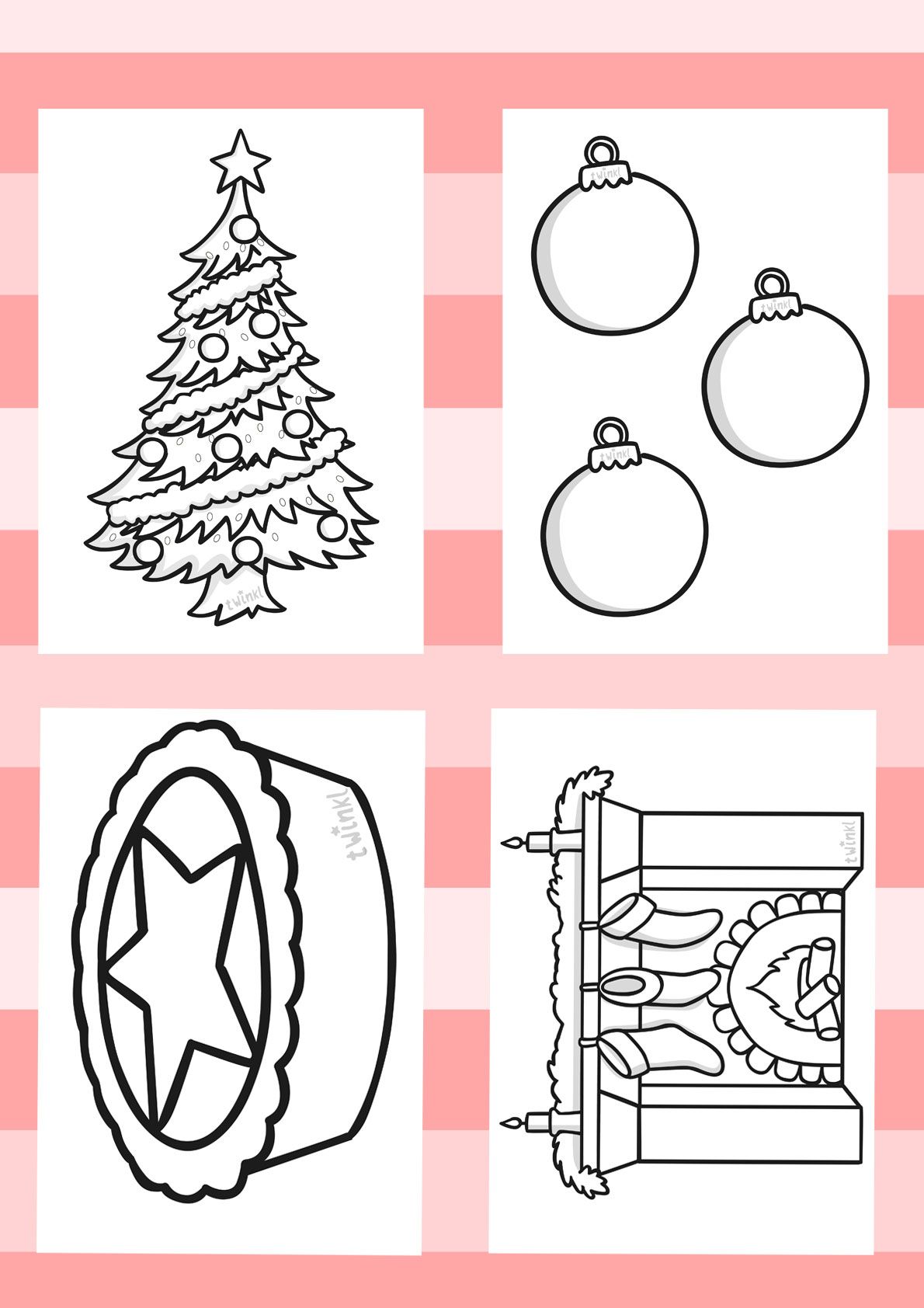 Festive Christmas Coloring Pages Printable 11