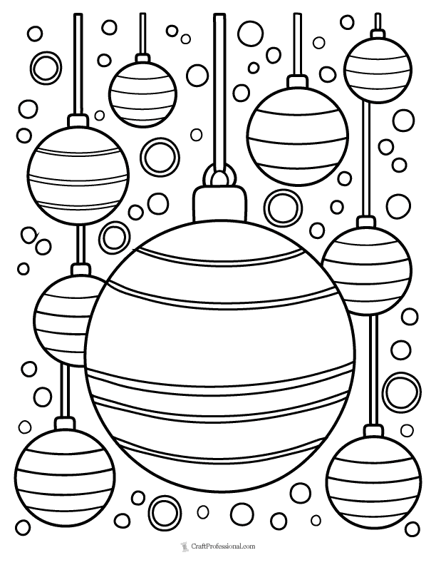 Festive Christmas Coloring Pages Printable 12