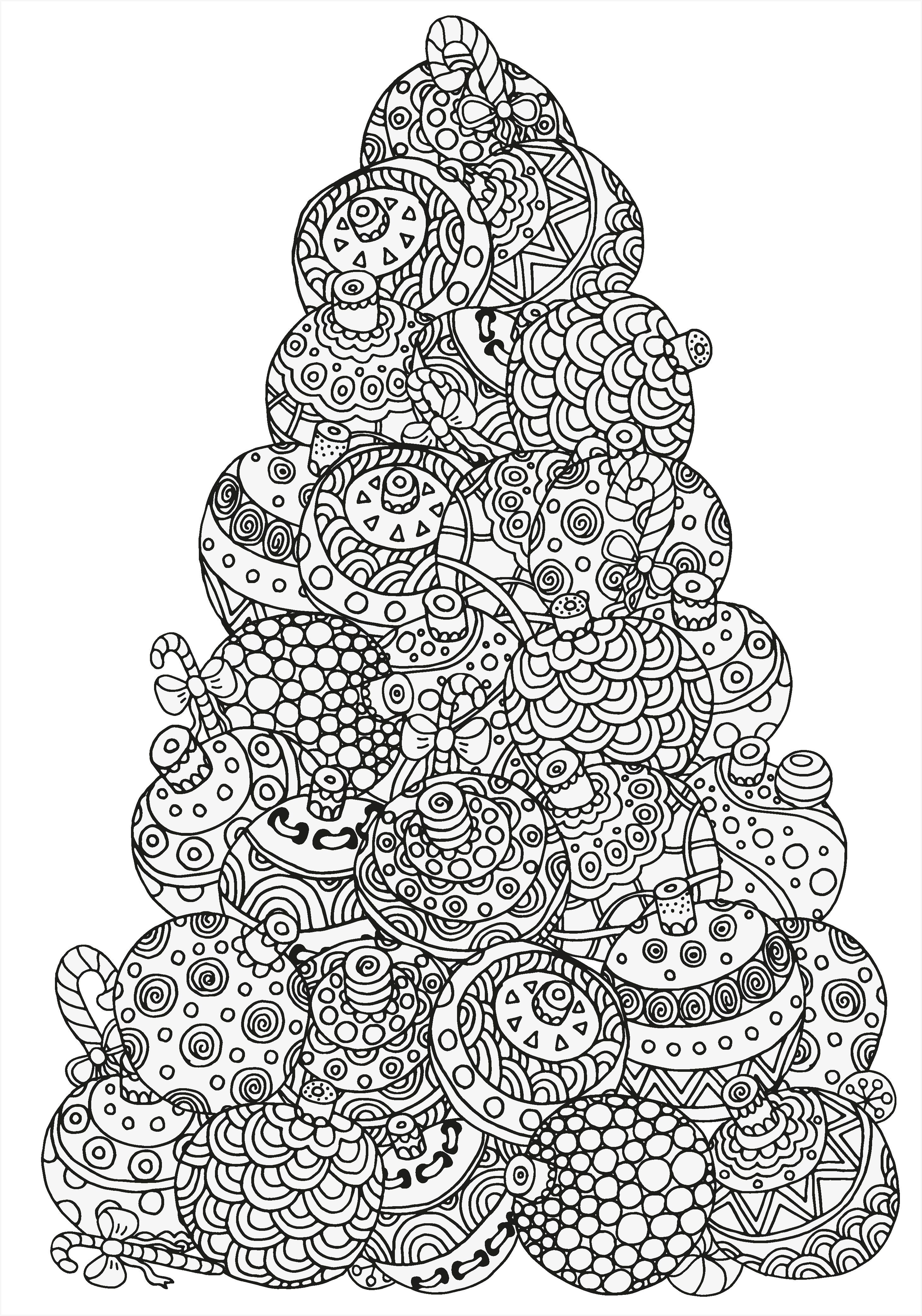 Festive Christmas Coloring Pages Printable 14