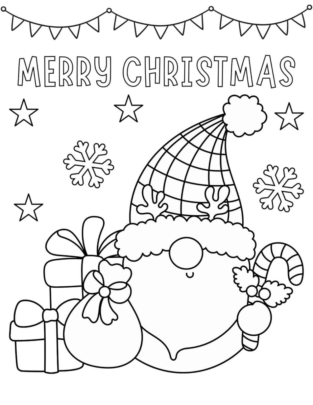 Festive Christmas Coloring Pages Printable 17