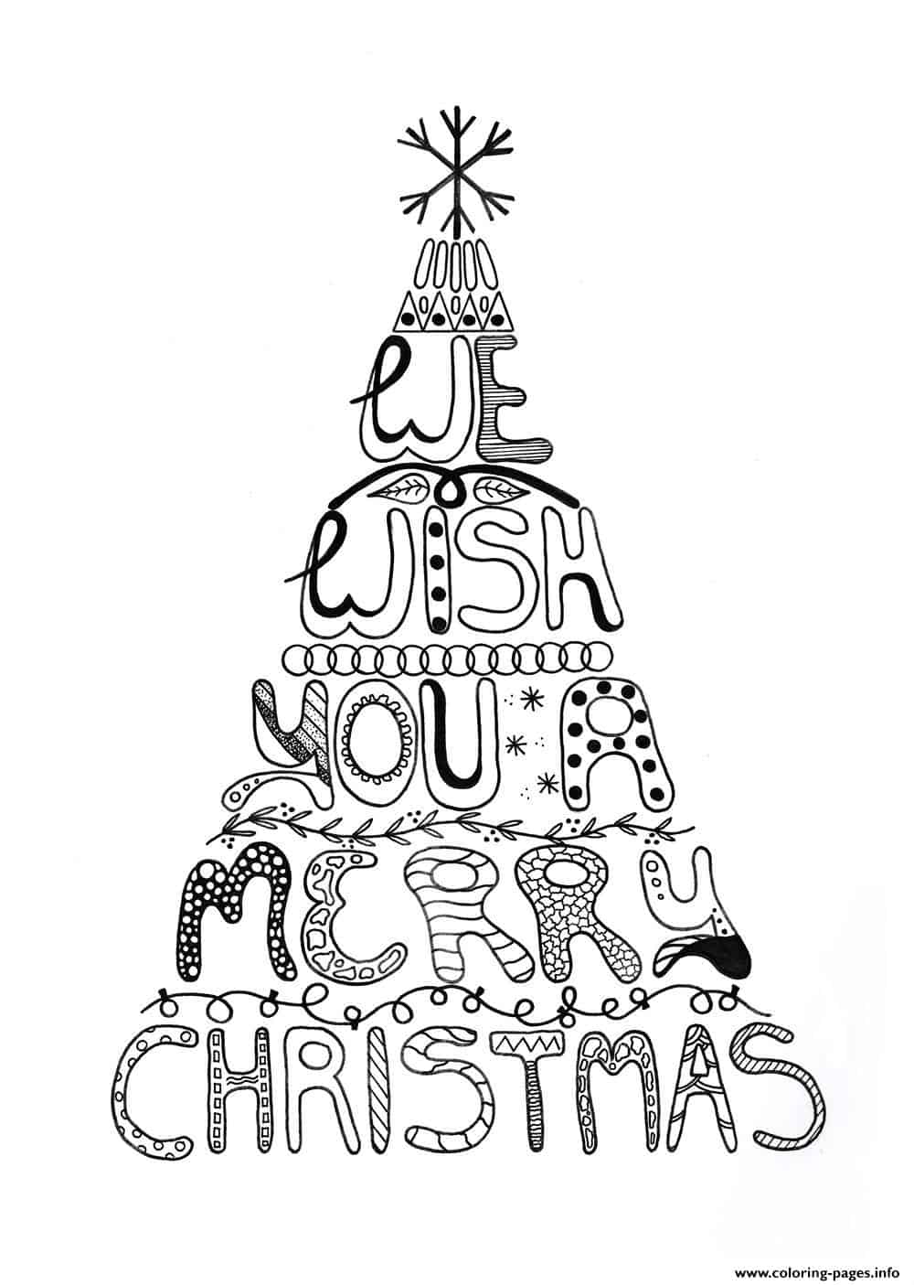 Festive Christmas Coloring Pages Printable 19