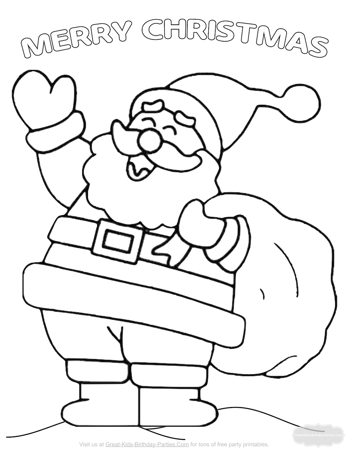 Festive Christmas Coloring Pages Printable 20