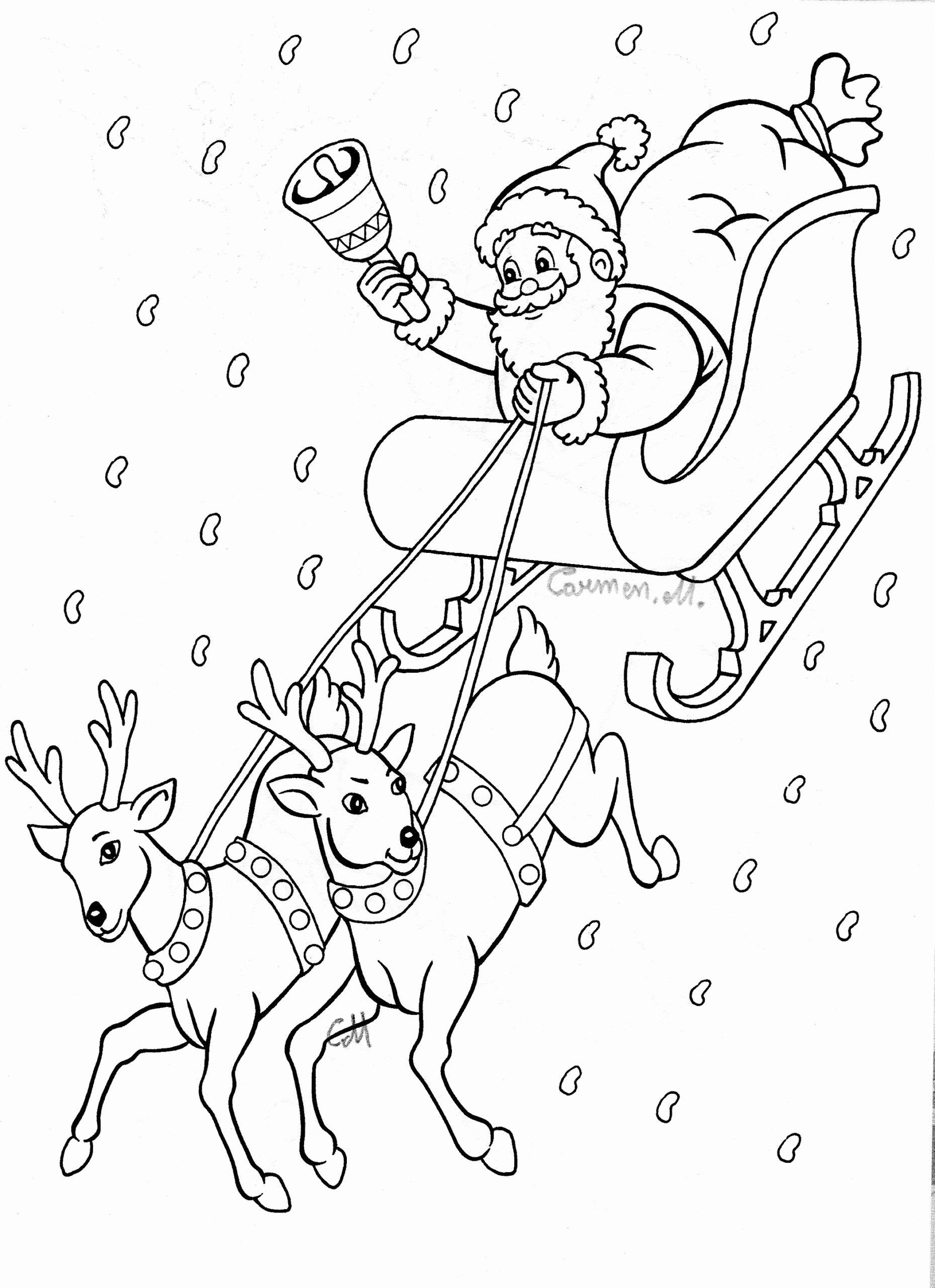 Festive Christmas Coloring Pages Printable 21